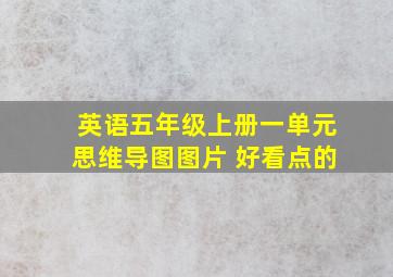 英语五年级上册一单元思维导图图片 好看点的